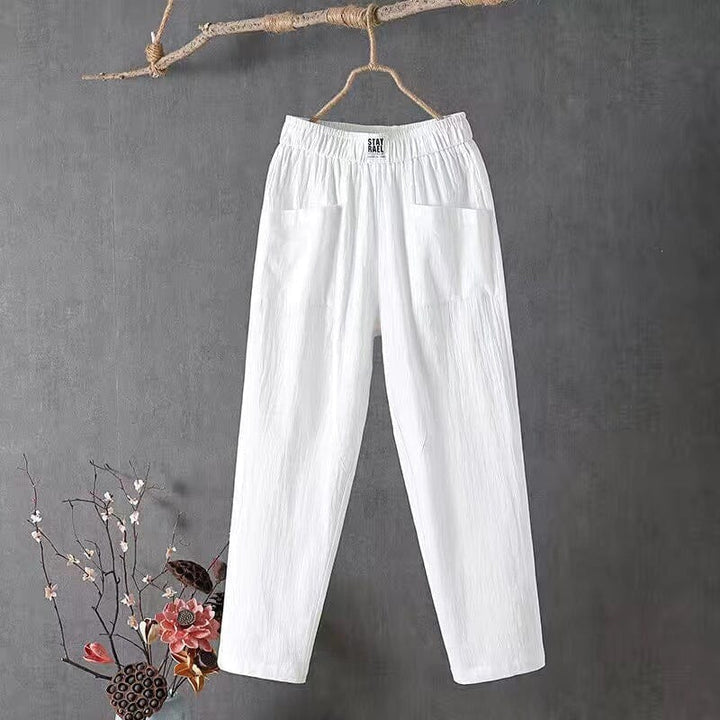 Ashley | Relaxed Fit White Pants