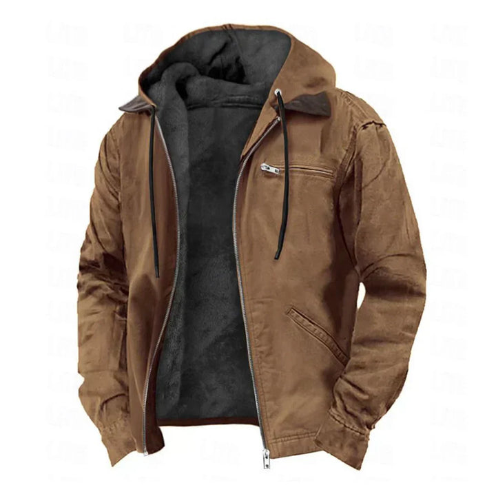 Abraham | Stylish Fleece-Lined Hooded Jacket