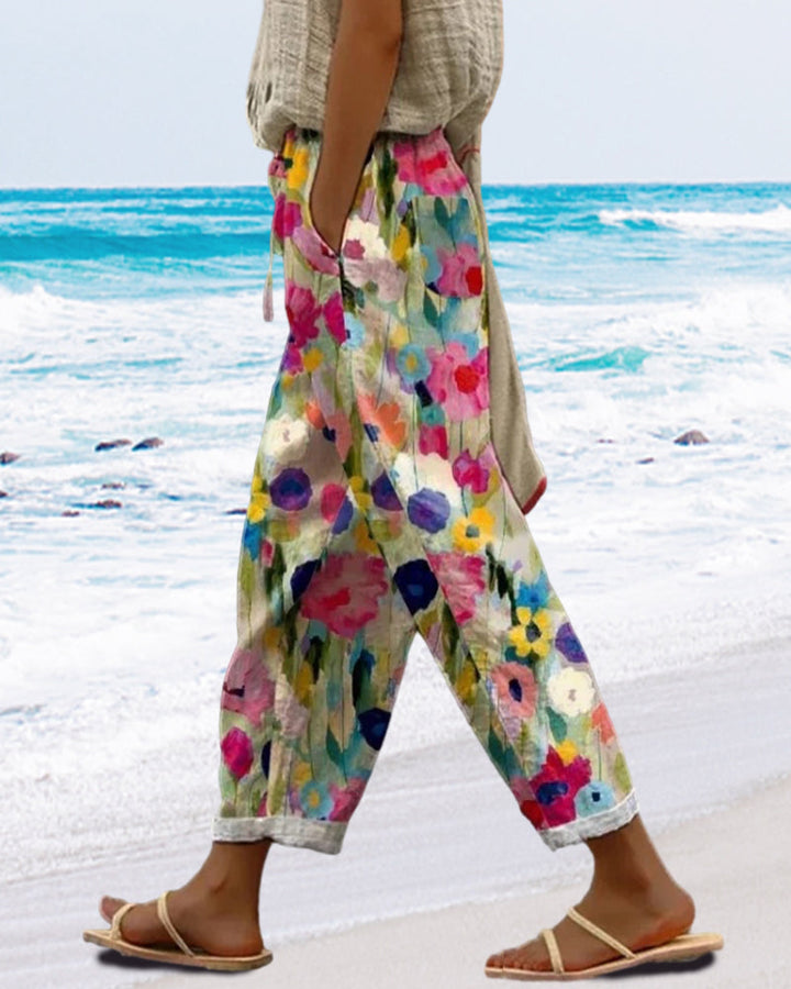 Kaitlyn | Stylish Casual Comfort Floral Print Pants