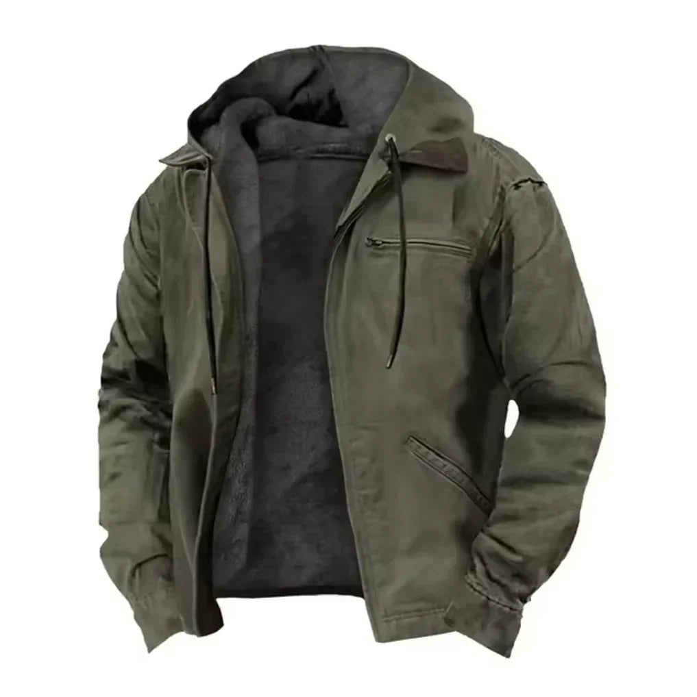 Abraham | Stylish Fleece-Lined Hooded Jacket