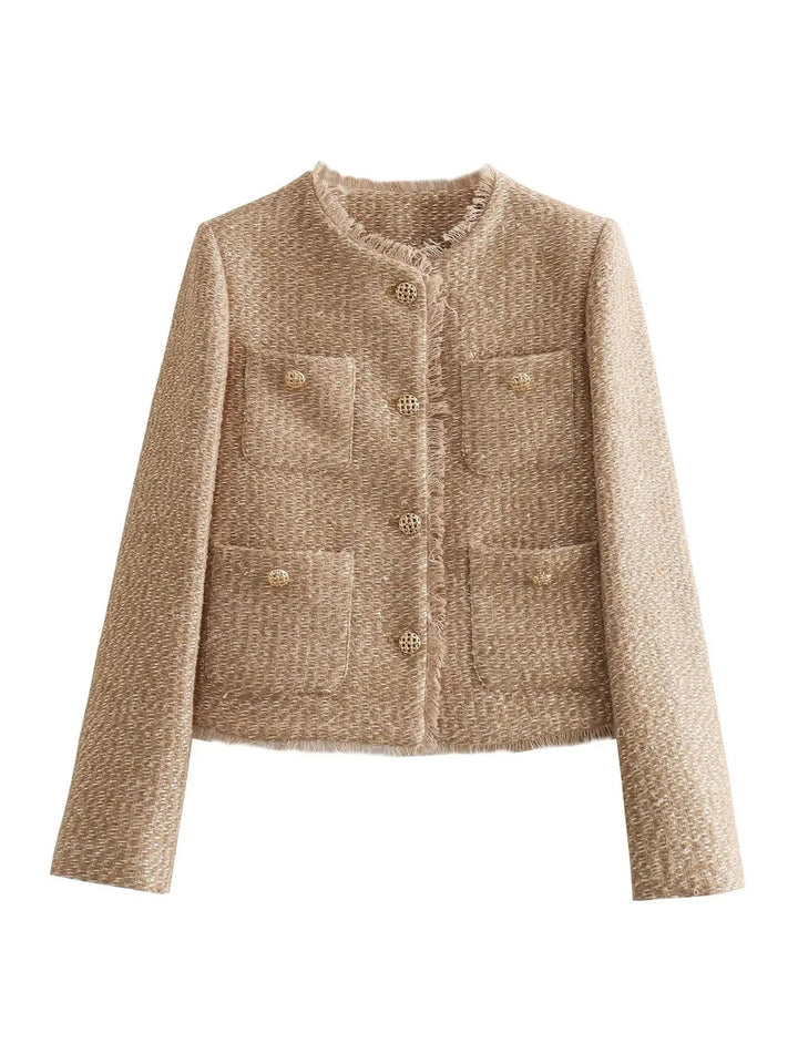 Malia | Stylish Tweed Cropped Jacket