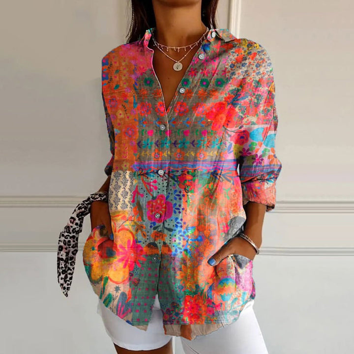 Anna | Elegant Floral Print Blouse