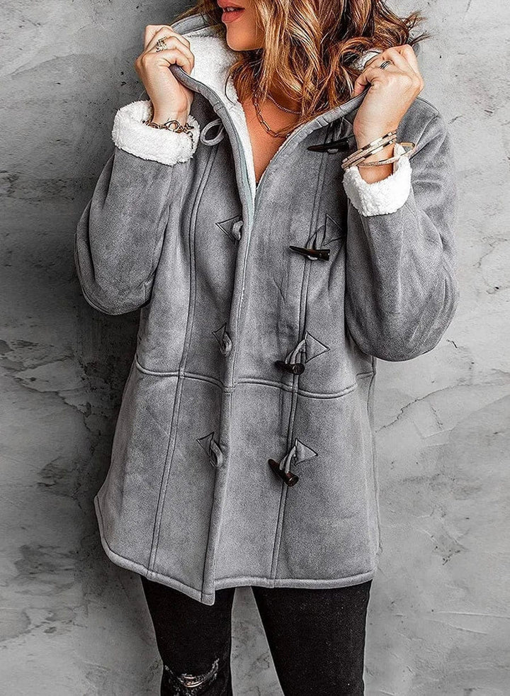 Amelia | Fleece-Lined Hooded Coat