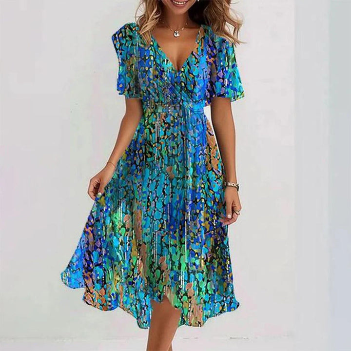 Nallely | Stylish Floral Wrap Dress