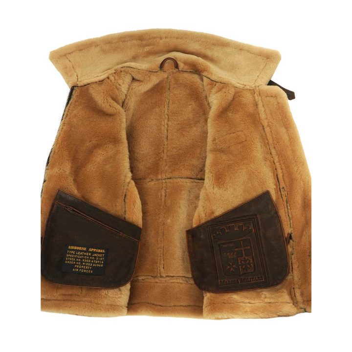 Adrian | Vintage Fur-Lined Aviator Jacket