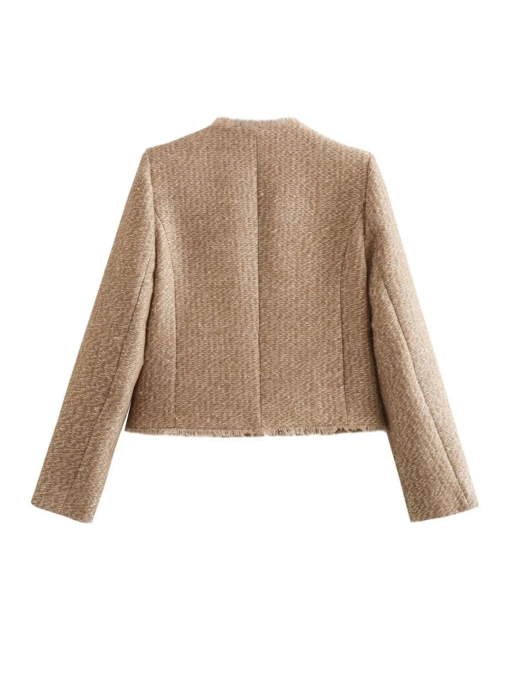Malia | Stylish Tweed Cropped Jacket