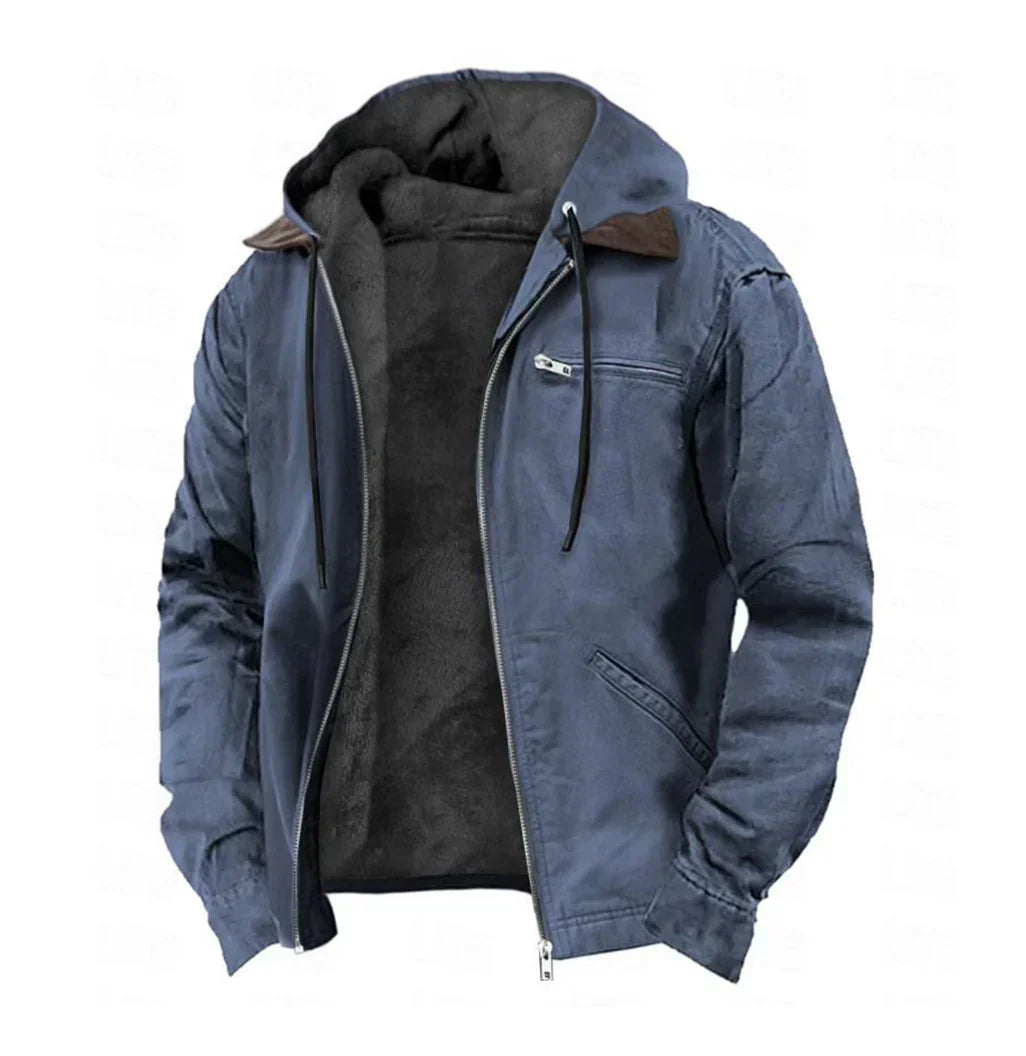 Abraham | Stylish Fleece-Lined Hooded Jacket