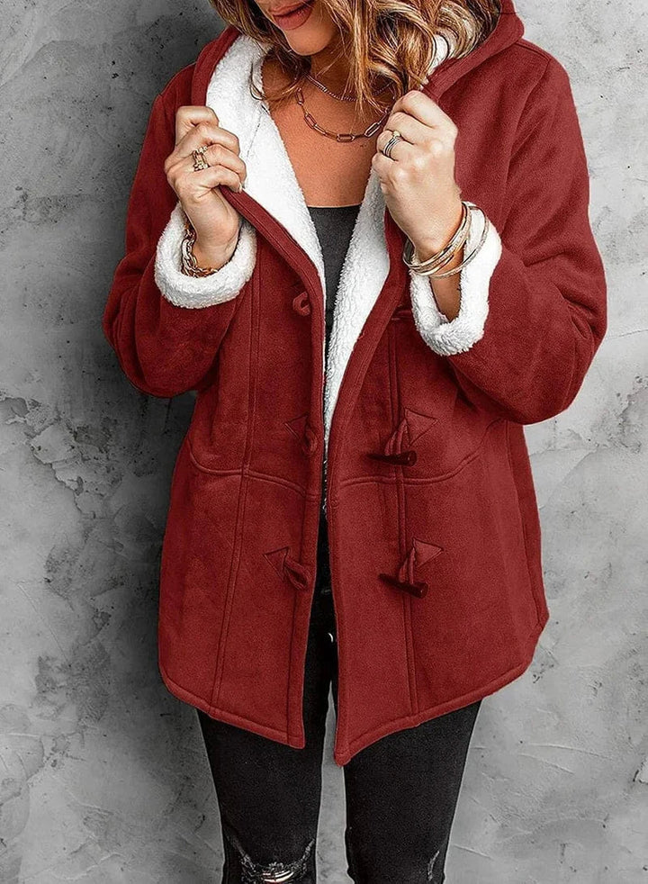 Amelia | Fleece-Lined Hooded Coat