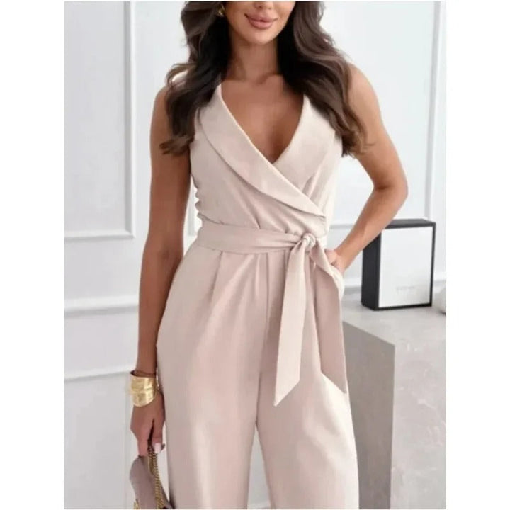 Layla | Stylish Wrap-Front Wide-Leg Jumpsuit