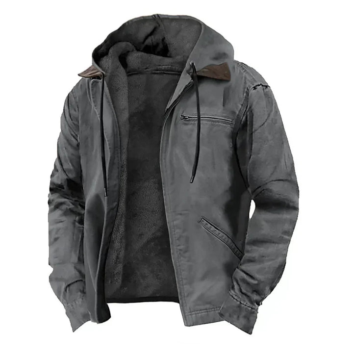 Abraham | Stylish Fleece-Lined Hooded Jacket