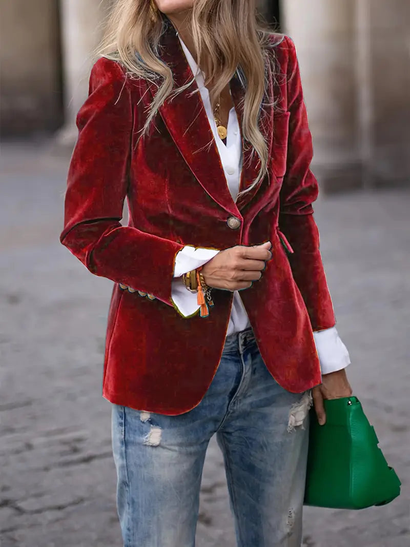 JULIA | ELEGANT VELVET BLAZER