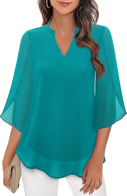 Celeste | Graceful Split-Sleeve Blouse