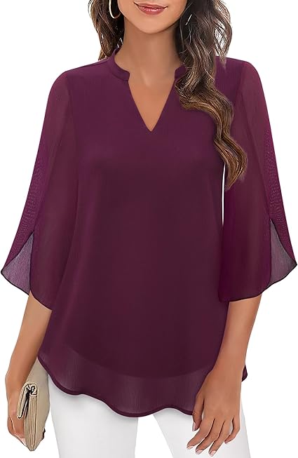 Celeste | Graceful Split-Sleeve Blouse