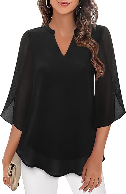 Celeste | Graceful Split-Sleeve Blouse