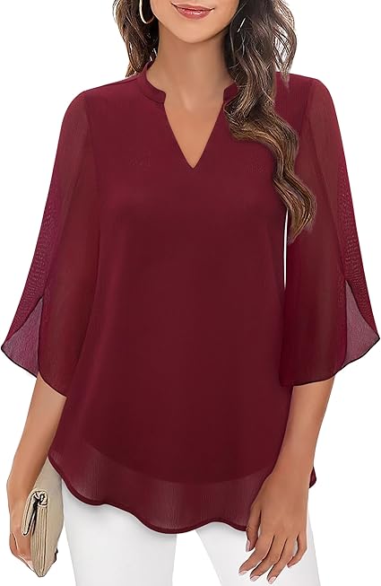 Celeste | Graceful Split-Sleeve Blouse