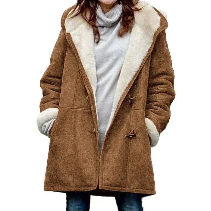 Amelia | Fleece-Lined Hooded Coat