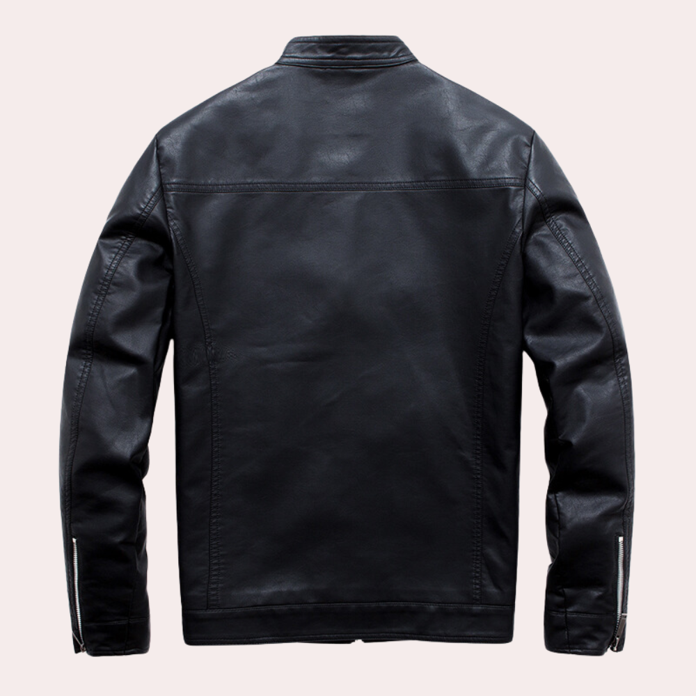 Magnus | Sleek Leather Biker Jacket