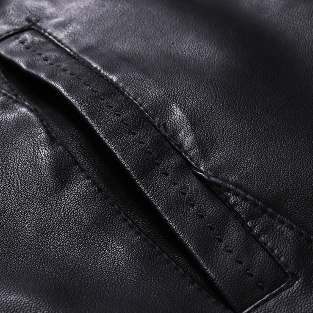 Magnus | Sleek Leather Biker Jacket
