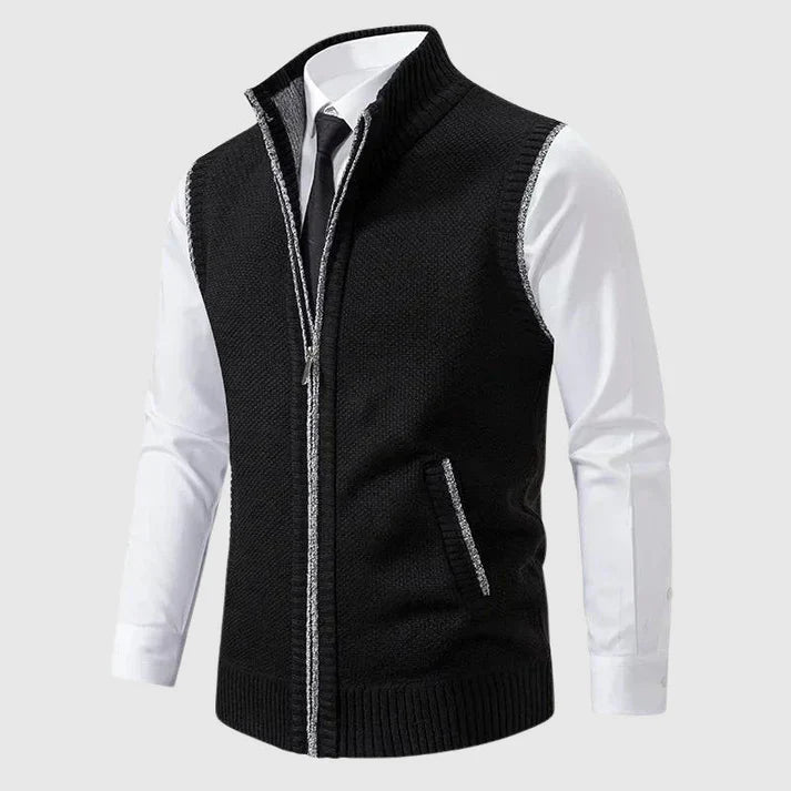 Louis | Stylish Zip-Up Knit Vest