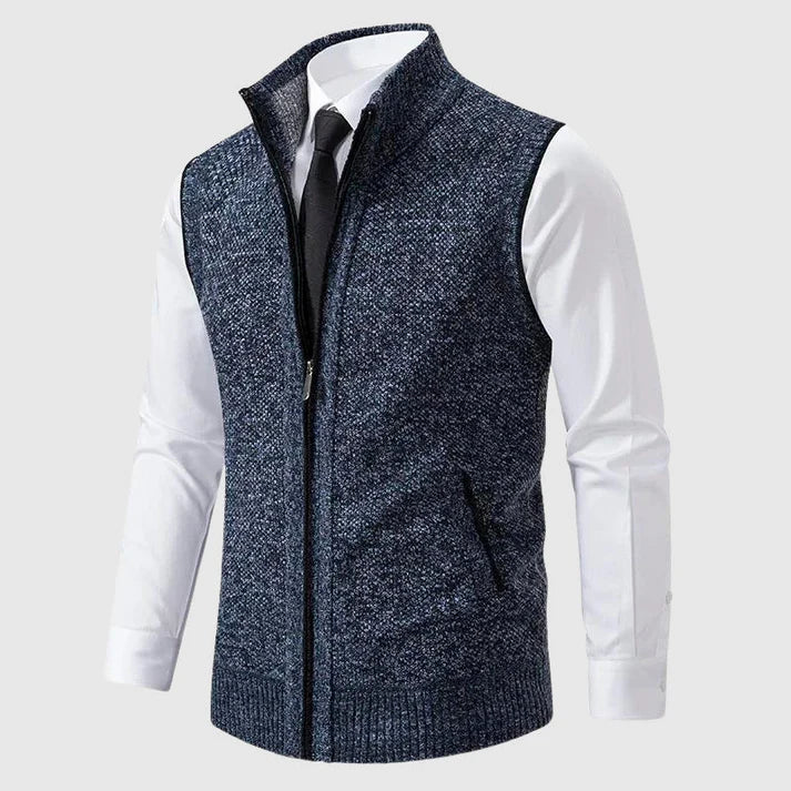 Louis | Stylish Zip-Up Knit Vest