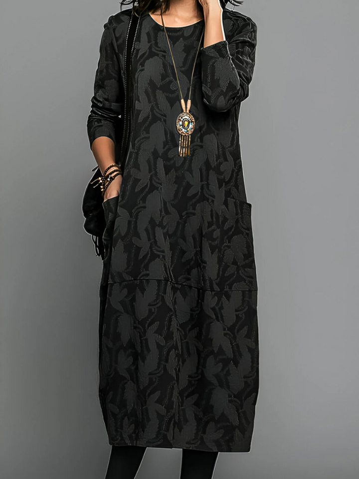 Cassie | Stylish Leaf Print Dress