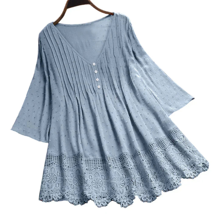 Caroline | Elegant Whisper Boho Blouse