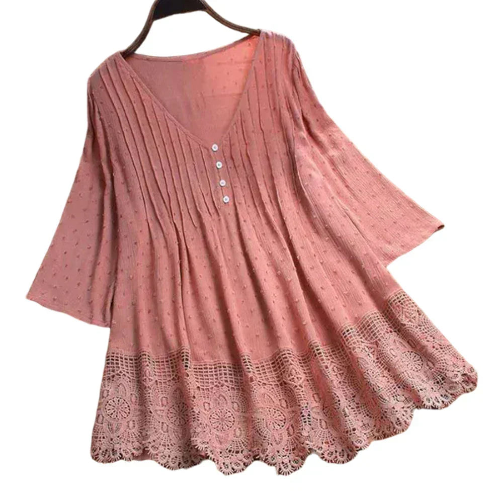 Caroline | Elegant Whisper Boho Blouse