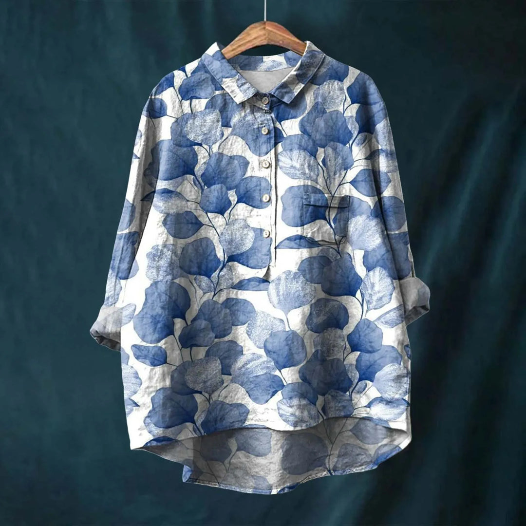 Meja | Elegant Long Sleeve Floral Shirt