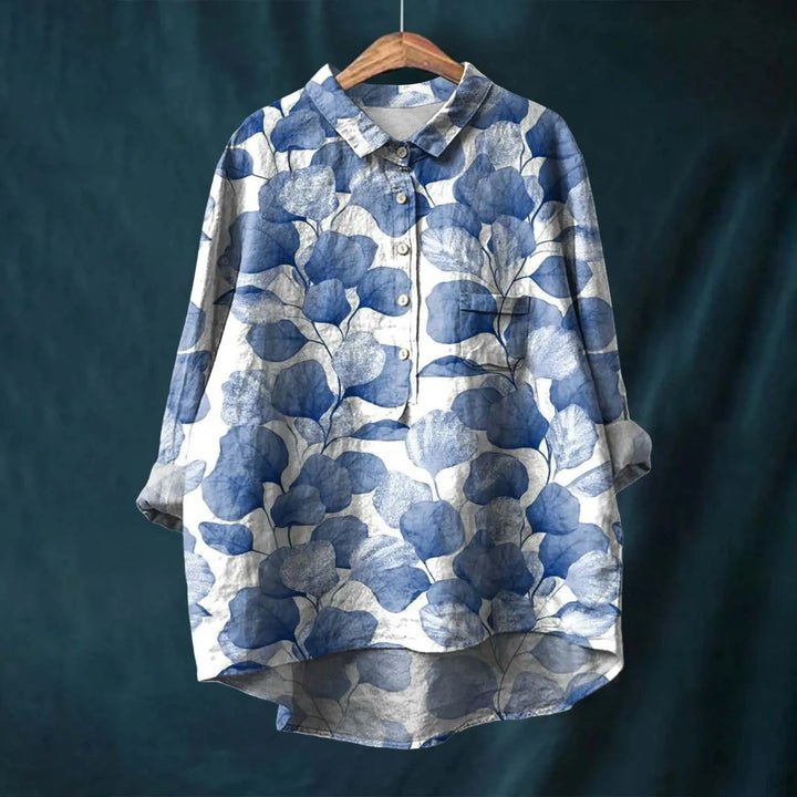 Meja | Elegant Long Sleeve Floral Shirt