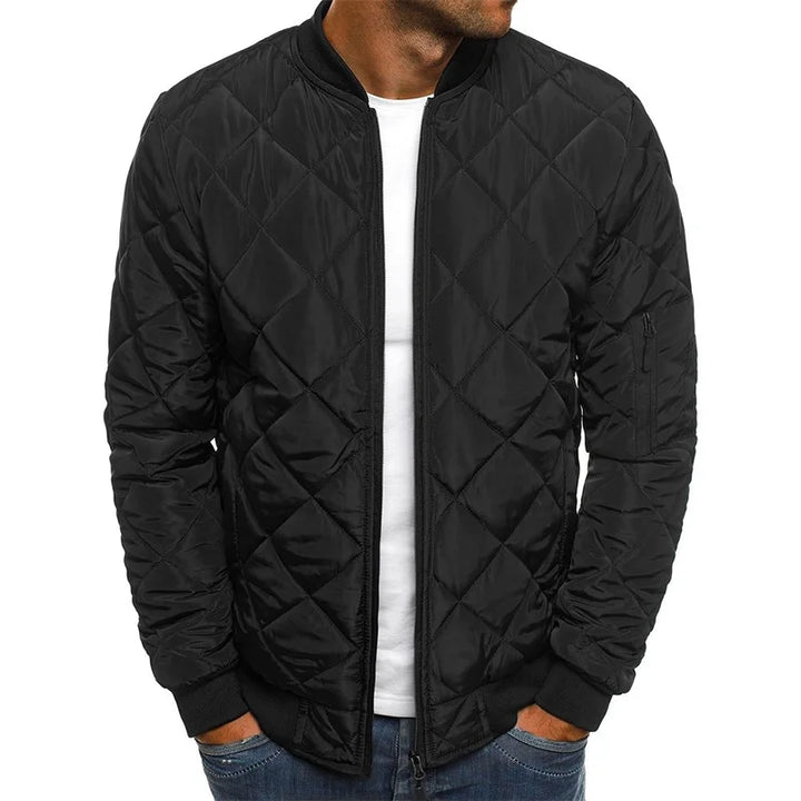Dale | Cotton Jacket with Diamond Pattern
