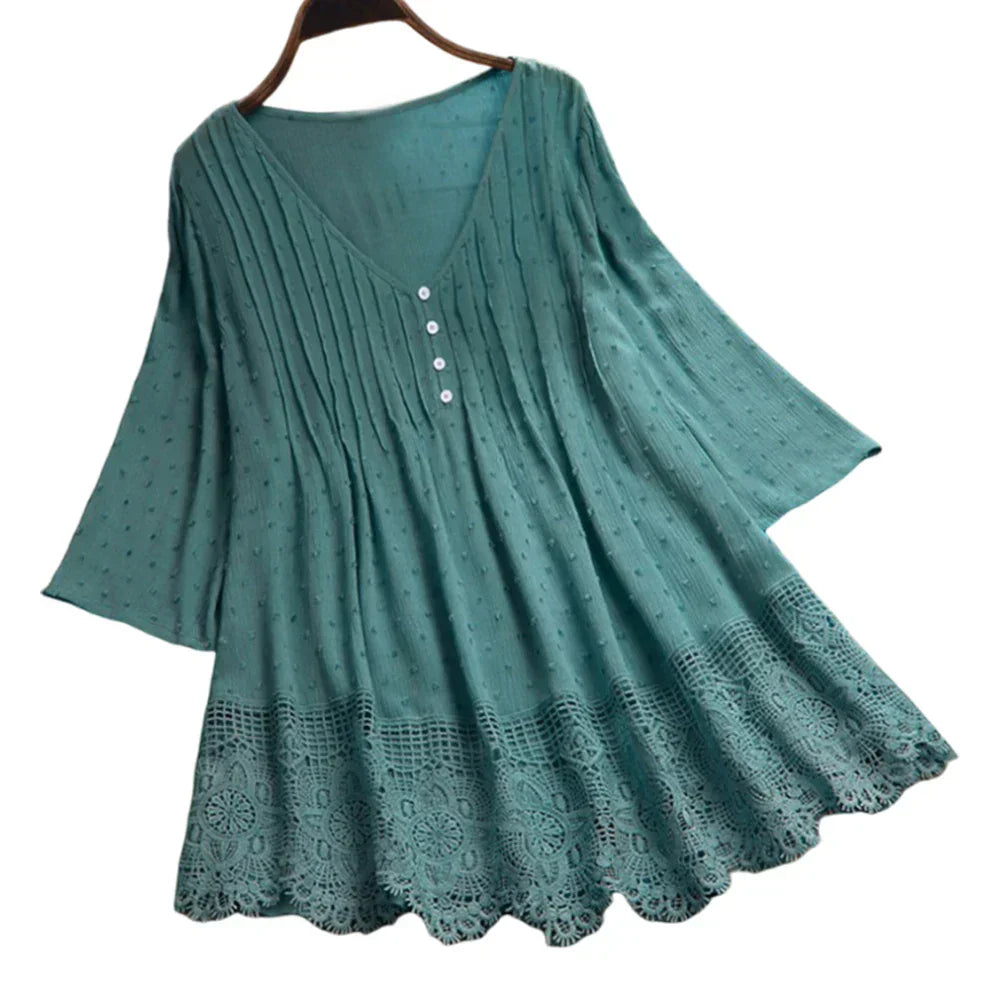 Caroline | Elegant Whisper Boho Blouse