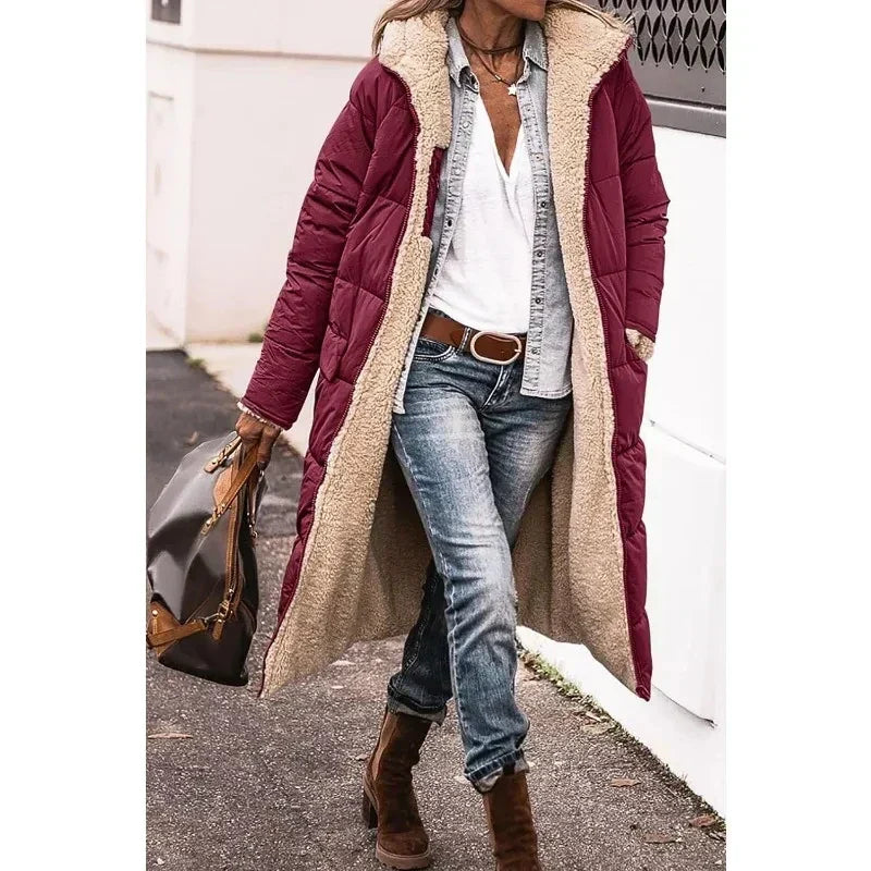 Ava | Oversized Sherpa-Lined Winter Coat