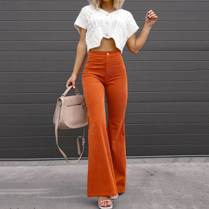 Eloise | Stylish High-Waisted Flared Pants