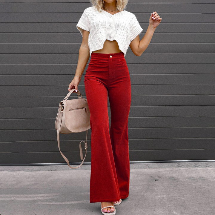 Eloise | Stylish High-Waisted Flared Pants