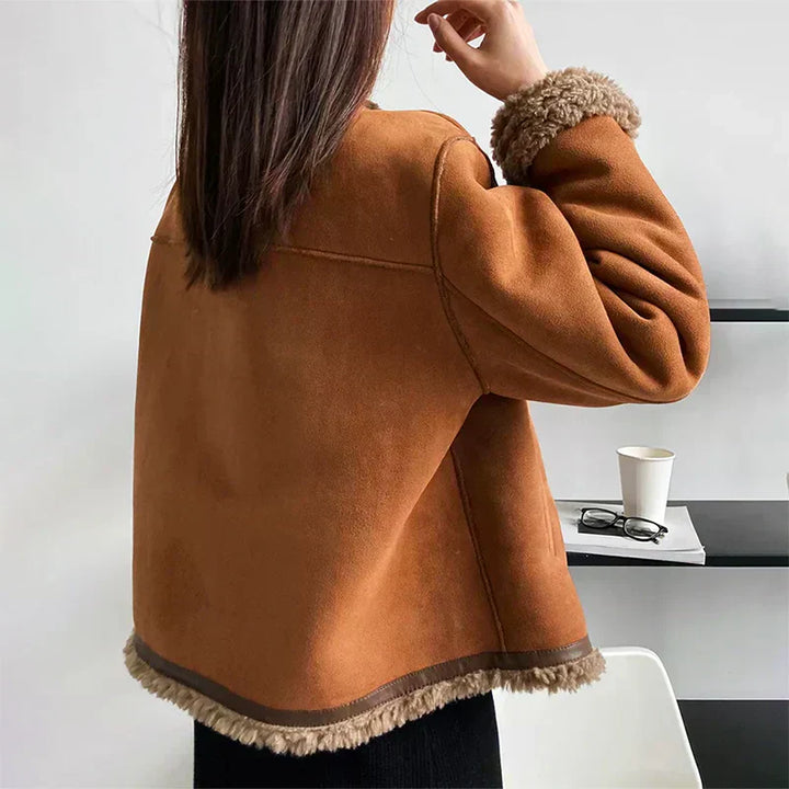 Evelyn | Stylish Shearling-Lined Jacket