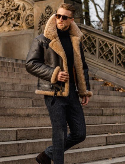 Kristian | Premium Shearling Leather Jacket