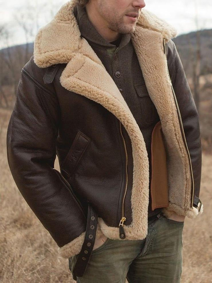 Kristian | Premium Shearling Leather Jacket