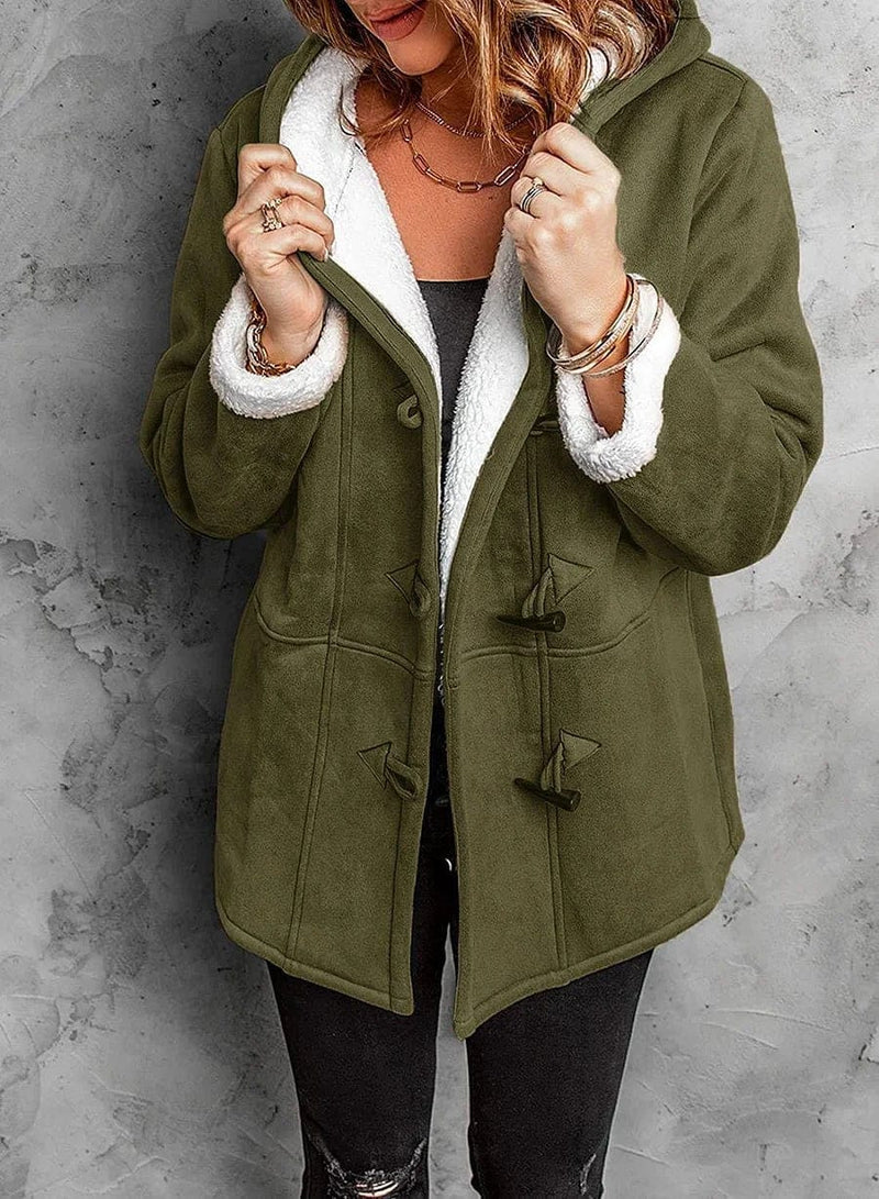Amelia | Fleece-Lined Hooded Coat