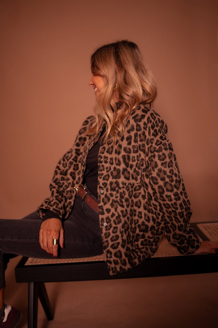Luna | Trendy Jacket with Leopard Print
