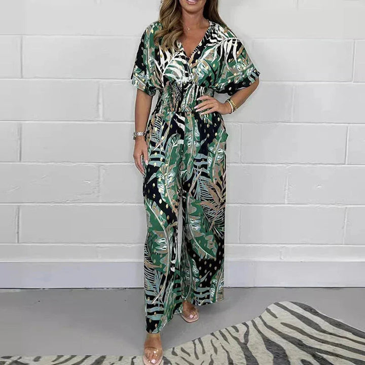 Natalie | Stylish Tropical Print Jumpsuit